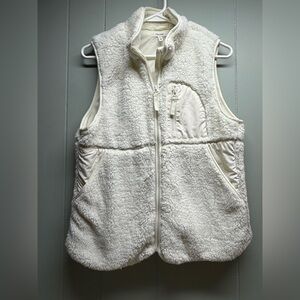 Maurices Cream Sherpa Vest